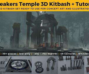 Speakers Temple - 3D Kit & Tutorial