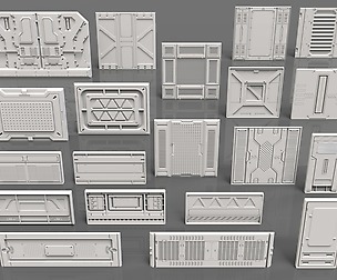 Sci-Fi Panels - 20 pieces - Collection - 1