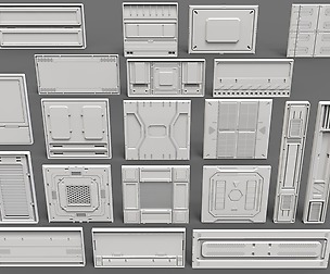 Sci-Fi Panels - 20 pieces - Collection - 2