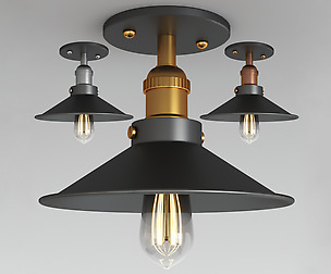 retro semi flush