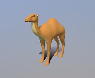 Cartoon Camel 3D model