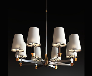 Eight branches chandelier
