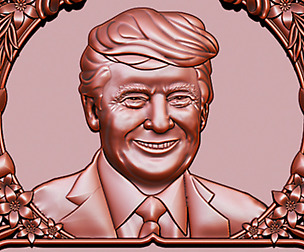 Donald Trump Bust 2020