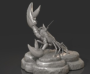 Lobster Ready for 3D Print