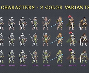 Loreon Kingdom Pixel Art Character Asset