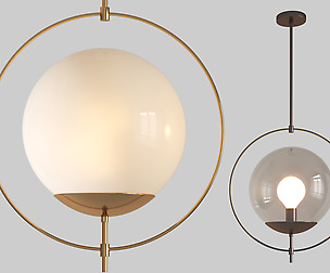 Arteriors volta pendant