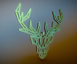 Deer pendant