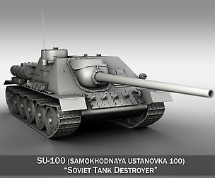 SU-100 - Soviet Tank Destroyer