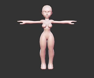 Stylized Female Base Mesh
