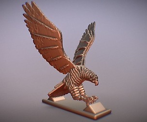 Sliced Hawk Desktoy