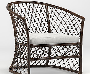 Bahama Rattan Honey Ava Chair by Adairs