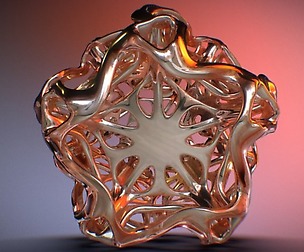 Drilled Perforated Dodecahedron Flower