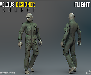 Flight Suit - Marvelous Designer Resource