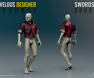 Swordsmans Doublet - Marvelous Designer Resource