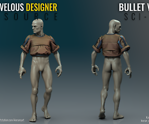 Bullet Vest - Bounty Hunter - Marvelous Designer