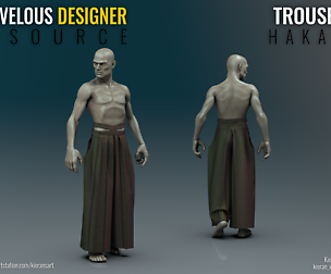 Hakama - Marvelous Designer Resource