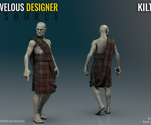 Kilt - Marvelous Designer Resource