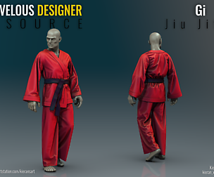 Jiu Jitsu Gi - Marvelous Designer Resource