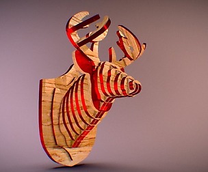 Deer Head Pendant