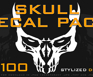 Skull Decal Pack - 100+