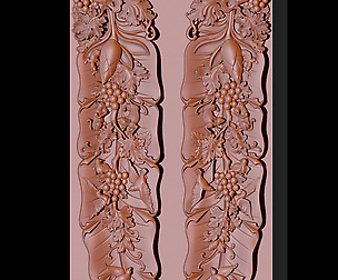 Woodcarving Banana Leaf Art according to Asia