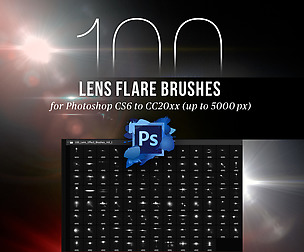 100 Lens Effect Brushes for Photoshop - Vol 1