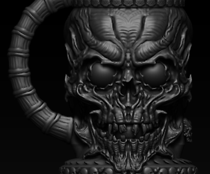 mug skull
