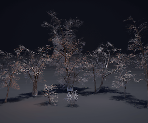 Snow Trees [FBX] [UE4]