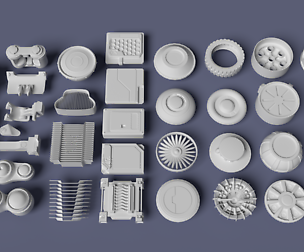 Scifi kitbash set
