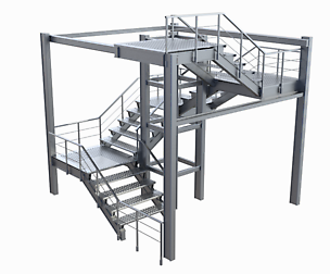 Industrial/security staircase (modular)