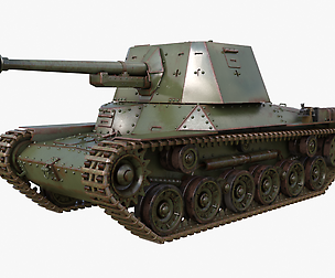 Tank Type 3 Ho Ni III Japan Mental Ray