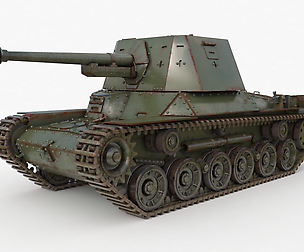 Tank Type 3 Ho Ni III Japan Vray