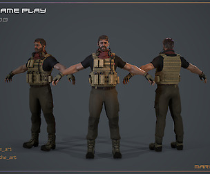 Male Basemesh - Game Play