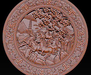 Horse relief for CNC