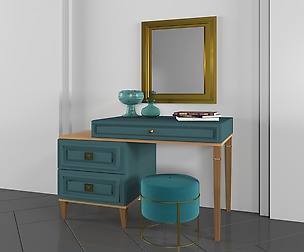 Table and miror set