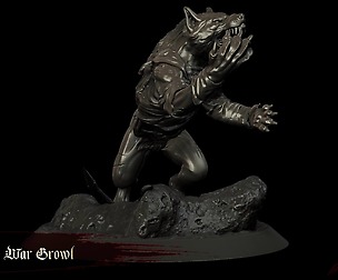 3D Printable Werewolf 5 - Sons Of The Blood Moon
