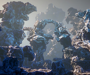 Scraped rocks