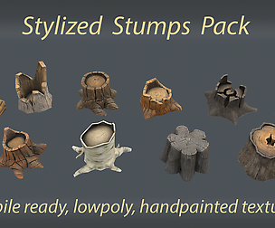 Stylized stumps pack