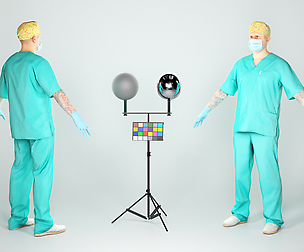 Surgical doctor in A-pose ready for rigging 51