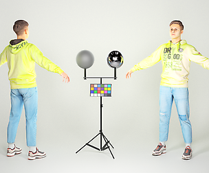 Young man in bright hoodie ready for rigging 52