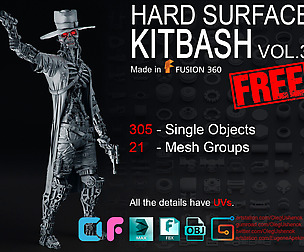 Hard Surface KitBash Vol 3
