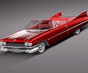 Cadillac eldorado 1959 convertible new renders