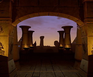 UE4 Stylized Palance and prison egyptian