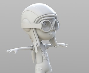Cartoon Pilot Little Loli