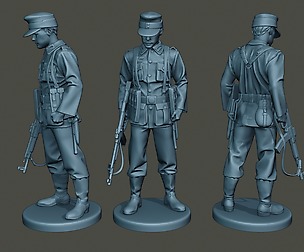 German soldier ww2 Looking Down G3