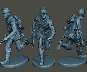 German soldier ww2 run G3