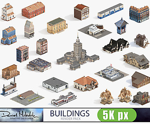 3d Buildings Render PACK