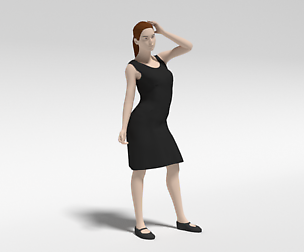 Cartoon Fashion Woman