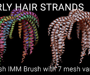 Curly Hair Strands
