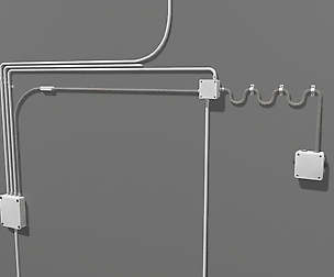 Electric wall wires set